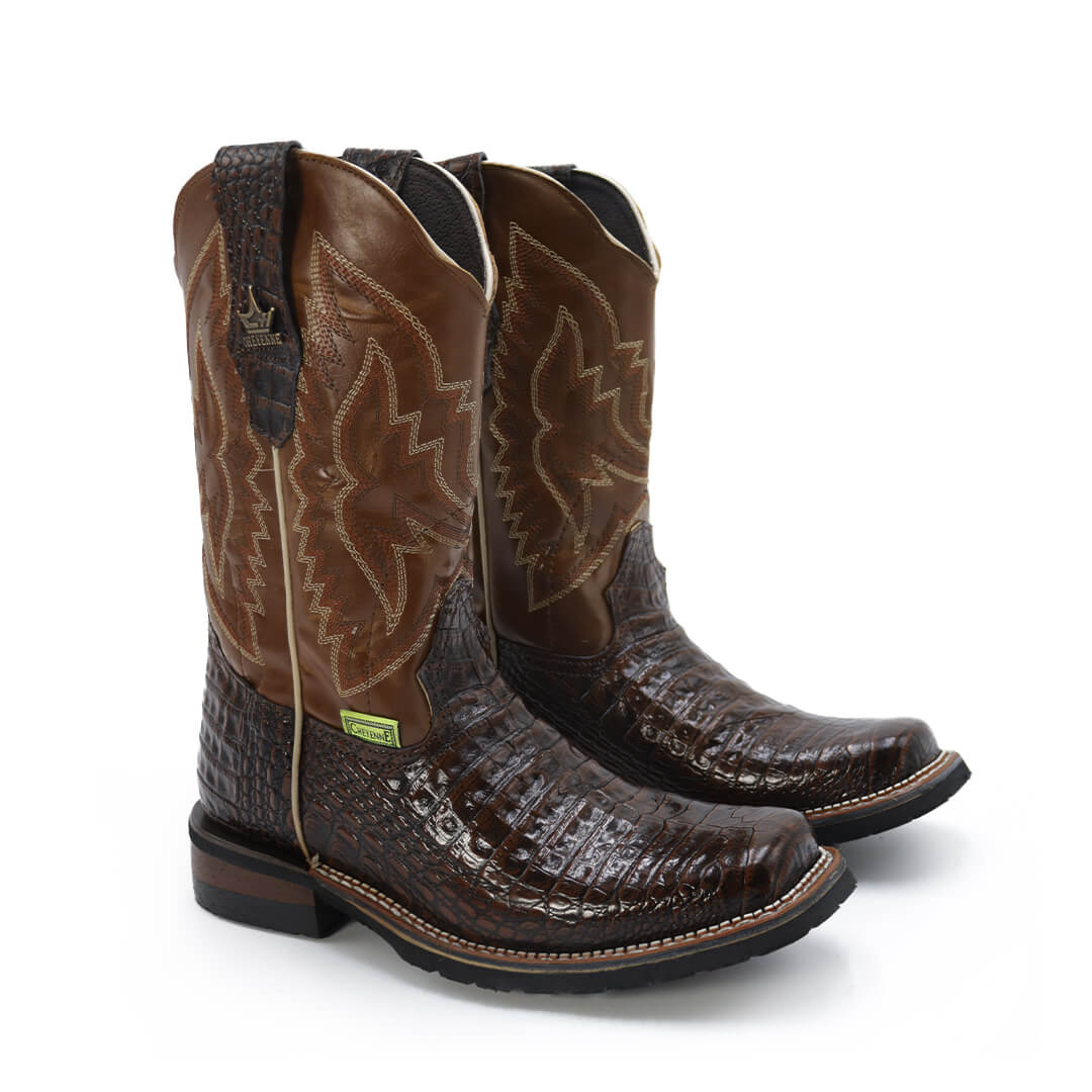 Bota Rodeo de Panza de Cocodrilo CY109-CMF