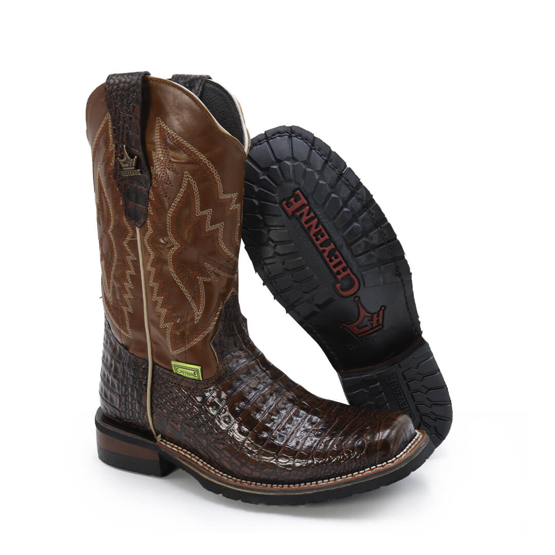 Bota Rodeo de Panza de Cocodrilo CY109-CMF