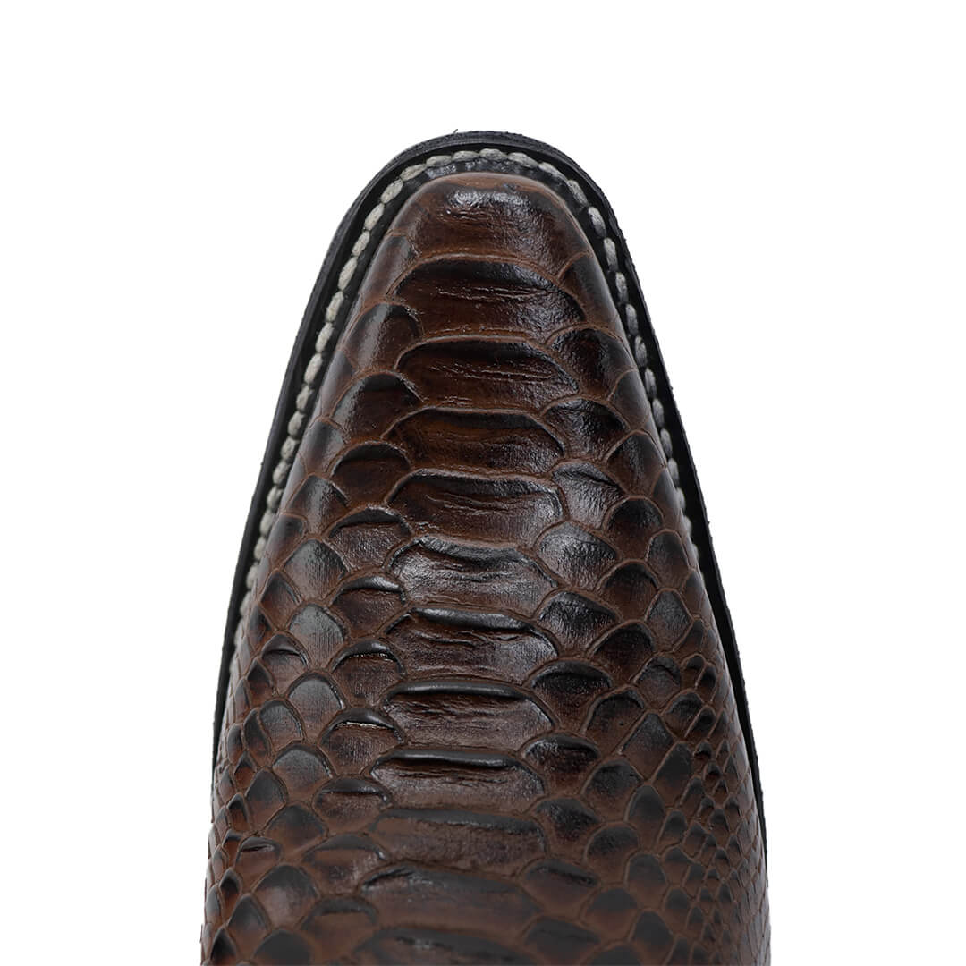 Bota Vaquera Punta de Pato de Pitón CY801-OSF
