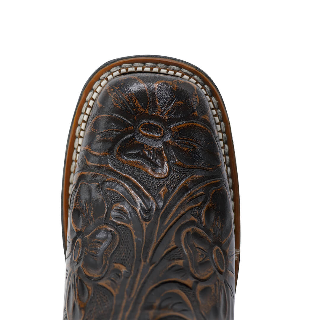 Bota Rodeo de Cincelado Flor CY602-CMF