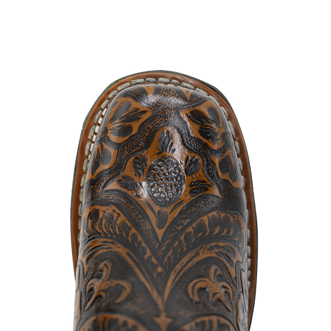 Bota Rodeo de Cincelado Flores CY902-CMM