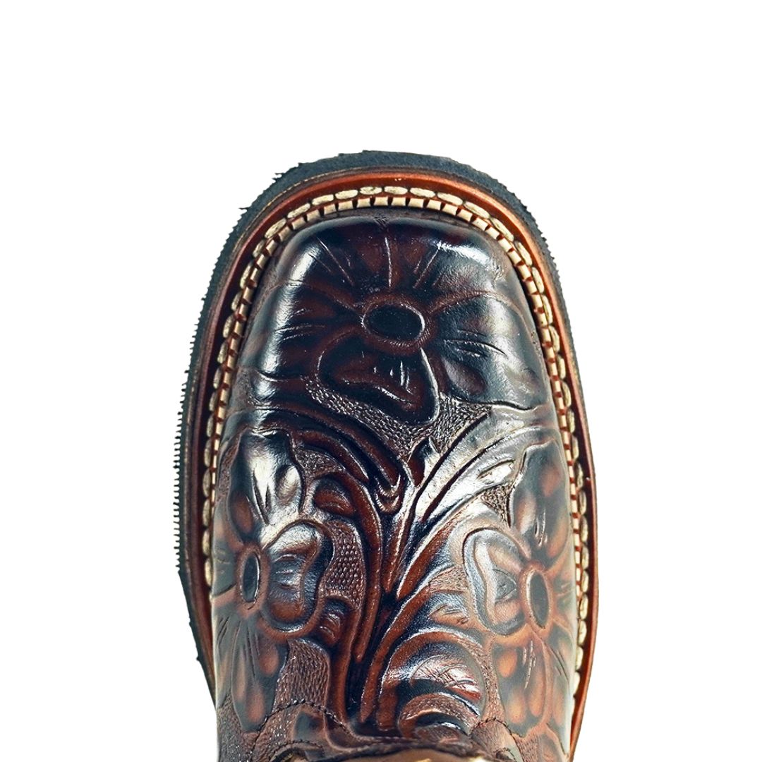 Bota Rodeo de Cincelado Flor CY602-OSF