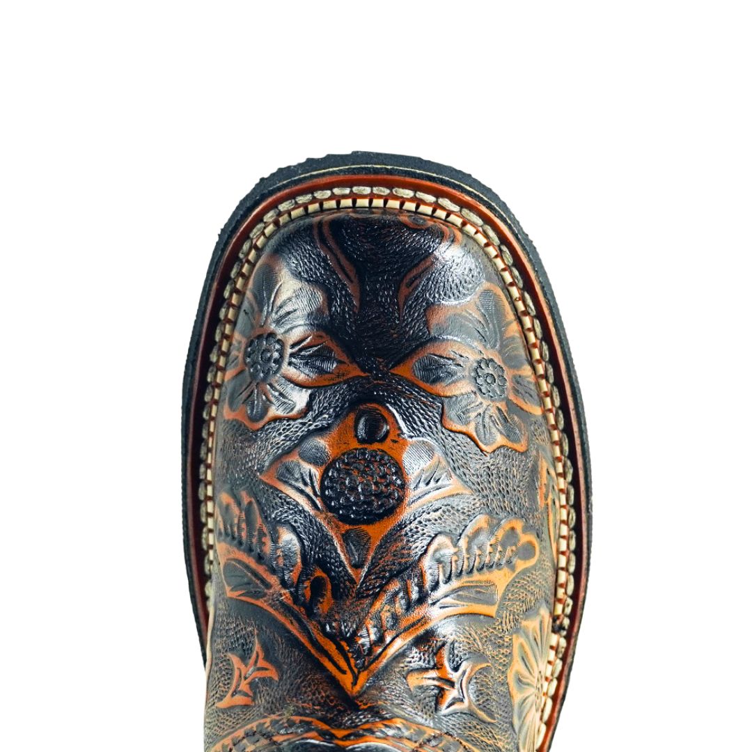 Bota Bulldog Cincelado Margaritas CY605-CMM