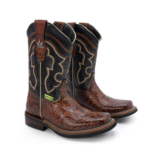Bota Rodeo de Cincelado Estrella JY104-OSS