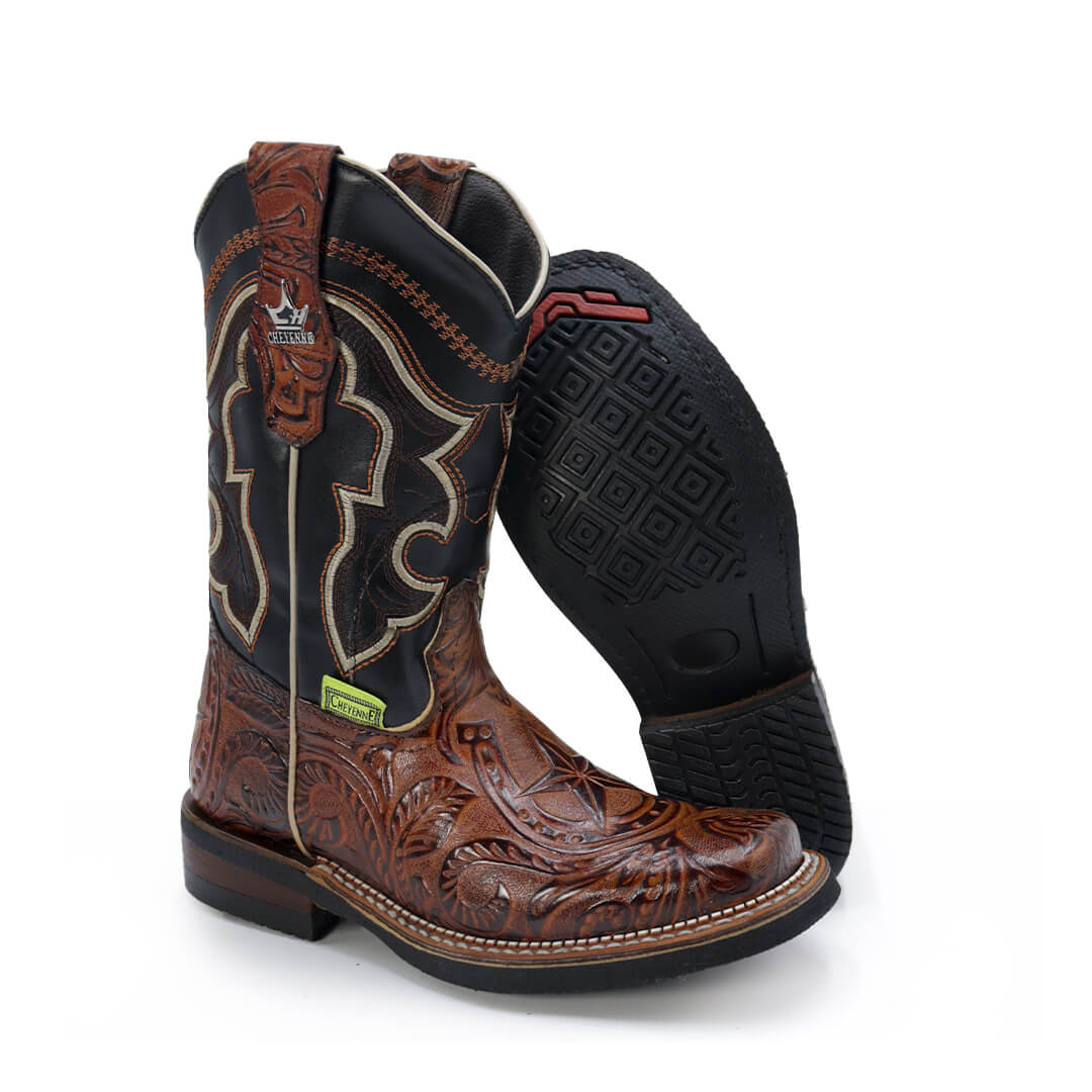 Bota Rodeo de Cincelado Estrella JY104-OSS