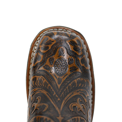 Bota Rodeo de Cincelado Flores CY902-CMM
