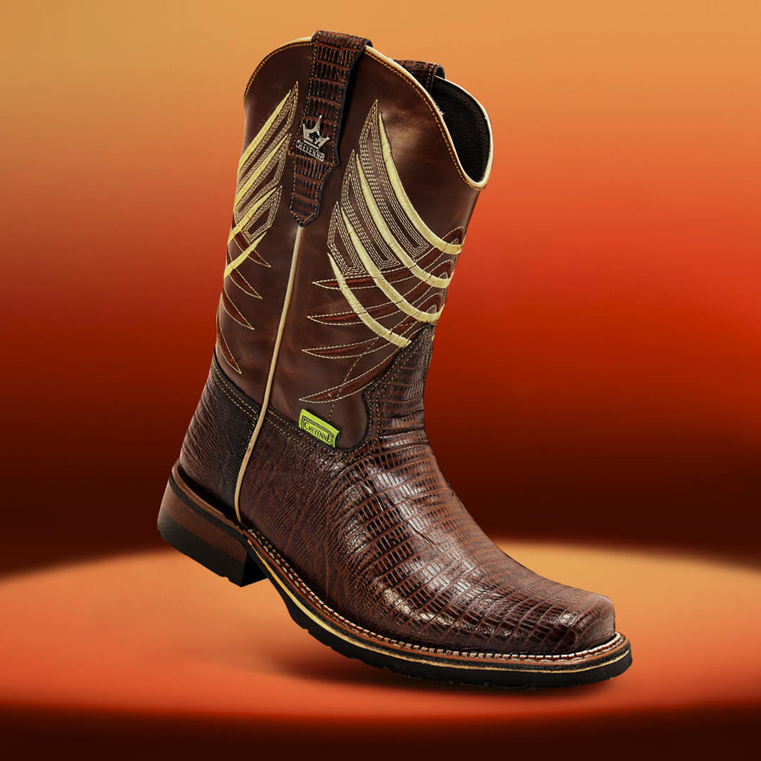Bota Rodeo de Cincelado Flores CY102-OSC – Cheyenne Boots
